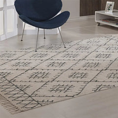 TAPETE BANNU 0,60 X 1,80 UNICO/PRETO-7899967060812