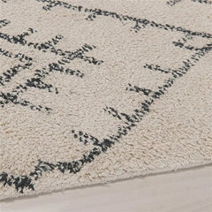 TAPETE BANNU 0,60 X 1,80 UNICO/PRETO-7899967060812