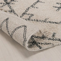 TAPETE BANNU 0,60 X 1,80 UNICO/PRETO-7899967060812