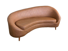 Sofá Curvo Clover 2,05M - Base Madeira