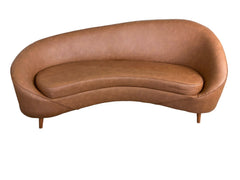 Sofá Curvo Clover 2,05M - Base Madeira