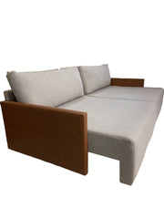 Sofá Retrátil/Reclinável Lisianto 2,50M 3L Linho - Base Madeira