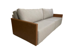 Sofá Retrátil/Reclinável Lisianto 2,50M 3L Linho - Base Madeira