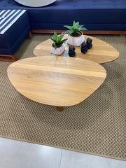 Conj. Mesa de Centro Orgânica - Madeira