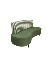 Sofá Curvo Holly 2,05M Aquablock - Base Madeira