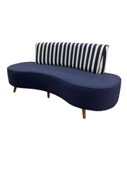 Sofá Curvo Holly 2,05M Aquablock - Base Madeira