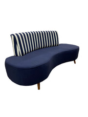 Sofá Curvo Holly 2,05M Aquablock - Base Madeira