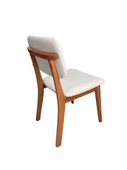 Cadeira Petúnia Boucle - Estrutura Madeira