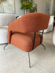 Poltrona Verônica 1 Lugar Linho - Pé ferro