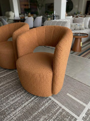 Poltrona Giratória Girassol - Linho