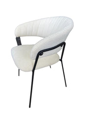 CADEIRA MARA BOUCLE OFF WHITE