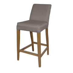 Banqueta Jade Linho LARVIG Marrom
