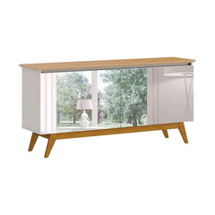 BUFFET CLASSIC 1.8 C/ ESPELHO OFF WHITE/NATURE