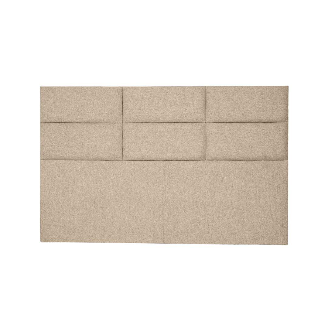 Cabeceira Alamanda Casal 1,40M Linho - Estrutura Madeira LARVIG Marrom