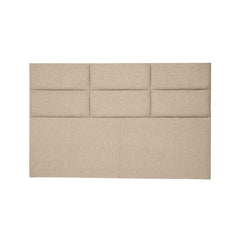 Cabeceira Alamanda Casal 1,40M Linho - Estrutura Madeira LARVIG Marrom