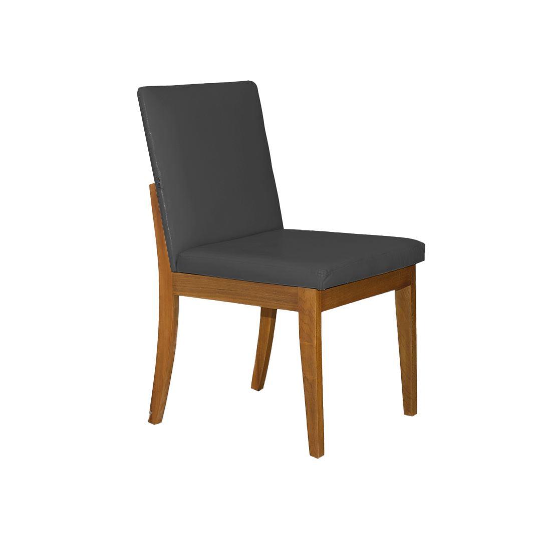 Cadeira Magnólia Factor - Estrutura Madeira LARVIG Cinza