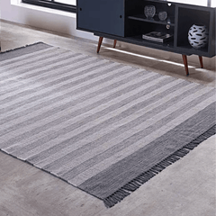 Tapete Retangular Cinza Cód. 6529 / 0,60m X 0,90m