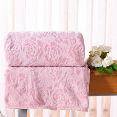Cobertor Manta Flannel Brushed 2,40m x 2,60m King Tessi Rose Mistico