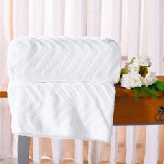 Cobertor Manta Flannel Brushed 2,40m x 2,60m King Tessi Branco