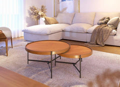 Conjunto Mesa Centro Aqua Nature/Grafite