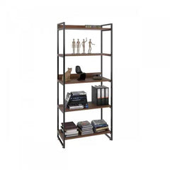 Estante Slin 1,60 Prat. Noce/Preto