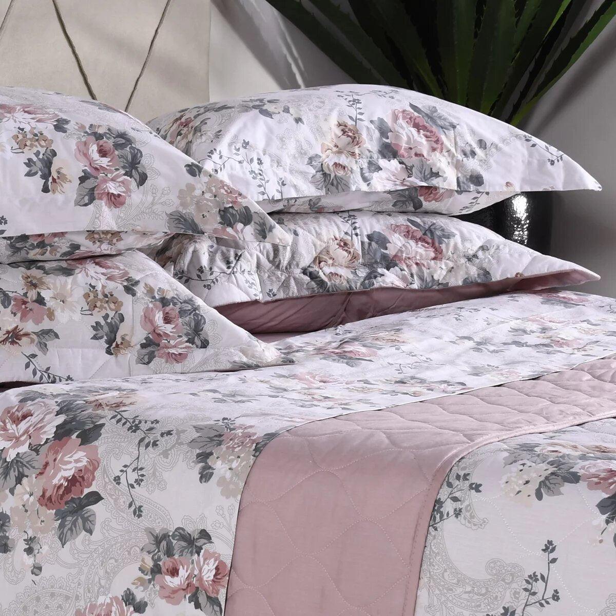 Jogo de Cama 200 Fios Estampado Rosier Tessi