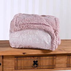 Manta Cobertor Sherpa Realce 2,20m x 2,40m Queen Tessi Nude