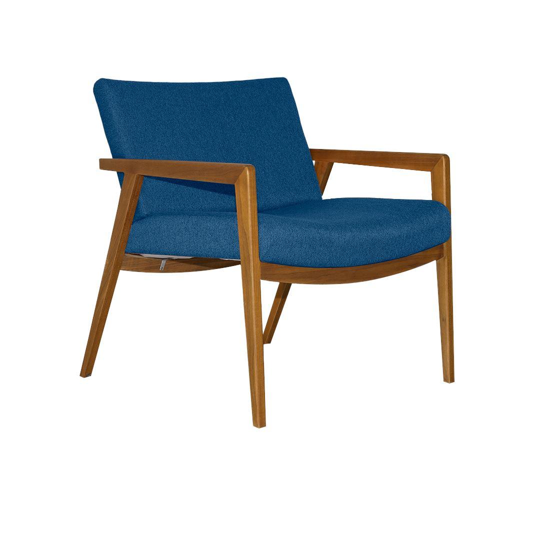 Poltrona Belladona 1 Lugar Linho Larvig E Blue