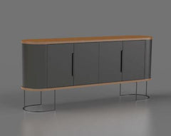 Rack Blum 1.8cm Mel/Preto CARMO MOVEIS