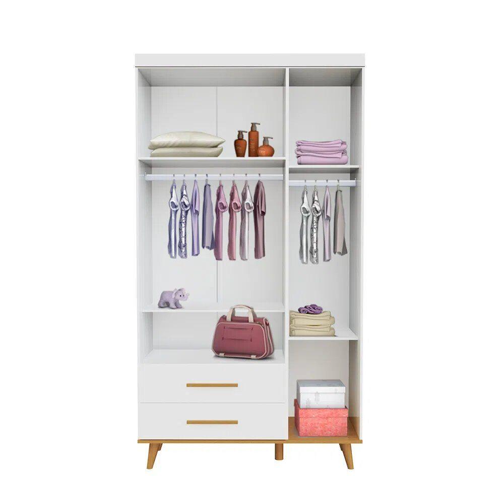 Roupeiro Infantil 3 Portas CAROLINA BABY