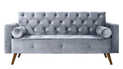 Sofá Fixo Kalanchoe 1,83M Veludo- Base Madeira Larvig E