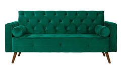 Sofá Fixo Kalanchoe 1,83M Veludo- Base Madeira Larvig E