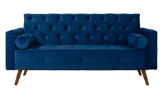 Sofá Fixo Kalanchoe 1,83M Veludo- Base Madeira Larvig E