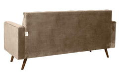 Sofá Fixo Kalanchoe 1,83M Veludo- Base Madeira Larvig E