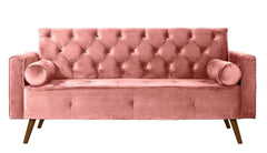 Sofá Fixo Kalanchoe 1,83M Veludo- Base Madeira Larvig E