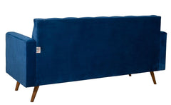Sofá Fixo Kalanchoe 1,83M Veludo- Base Madeira Larvig E