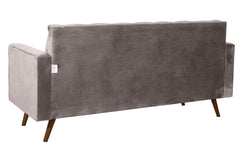 Sofá Fixo Kalanchoe 1,83M Veludo- Base Madeira Larvig E