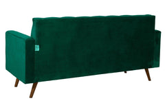 Sofá Fixo Kalanchoe 1,83M Veludo- Base Madeira Larvig E