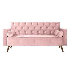 Sofá Fixo Kalanchoe 1,83M Veludo- Base Madeira Larvig E