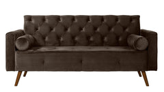 Sofá Fixo Kalanchoe 1,83M Veludo- Base Madeira Larvig E