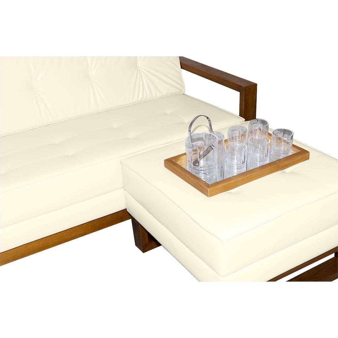 Sofá Fixo Zamia 2,46M Factor - Base Madeira Larvig E