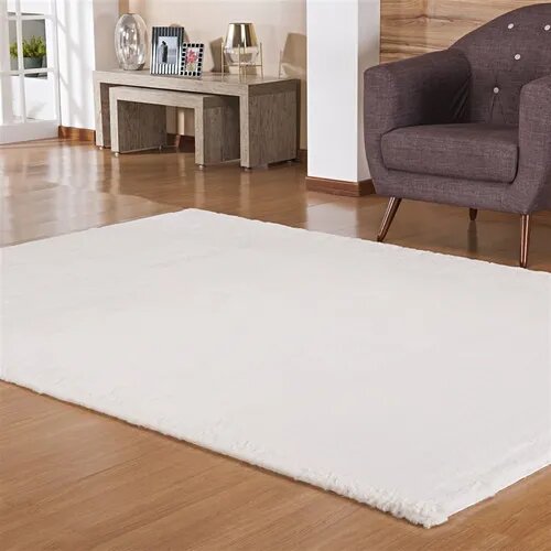 Tapete Retangular Pele Bangor Marfim Cód. 4980/  1,50m X 2,00m