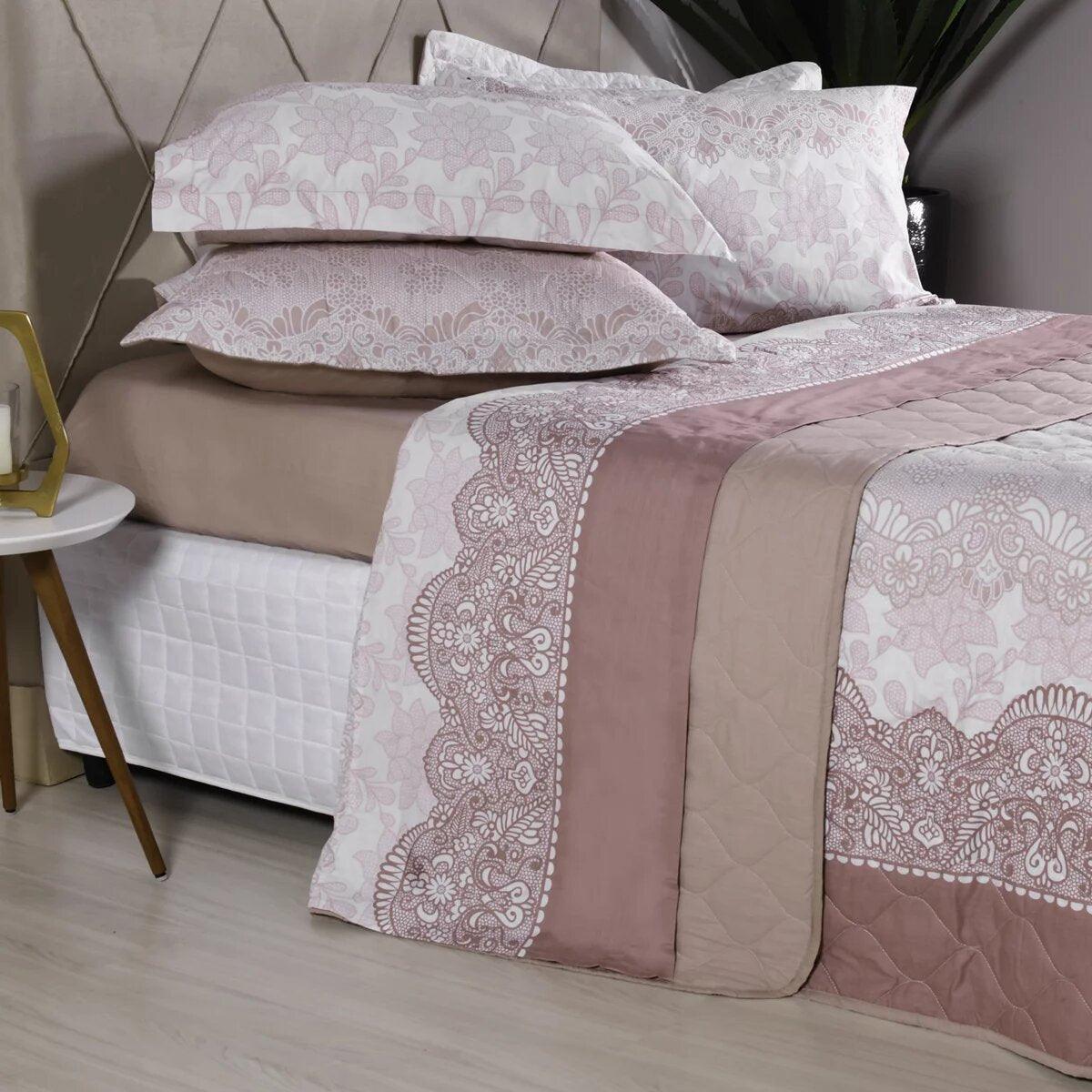 Jogo de Cama 200 Fios Estampado Renascença Tessi Solteiro 