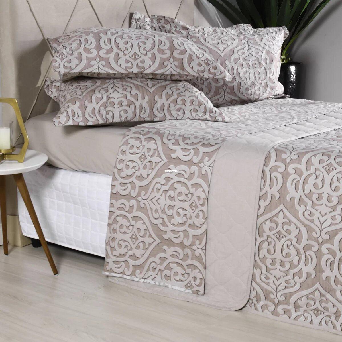 Jogo de Cama 200 Fios Estampado Sollievo Tessi Solteiro 